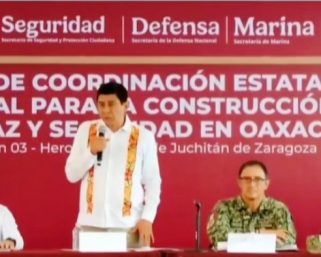 Participa personal naval en mesa de coordinación estatal y regional para la seguridad en Oaxaca