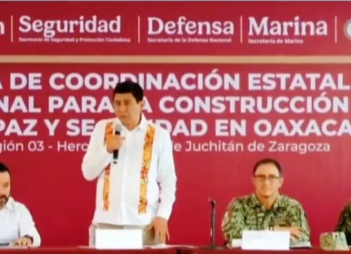 Participa personal naval en mesa de coordinación estatal y regional para la seguridad en Oaxaca