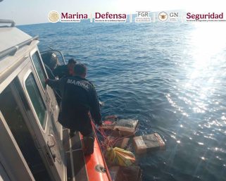 Aseguran dos toneladas de cocaína en aguas del Golfo de Tehuantepec 