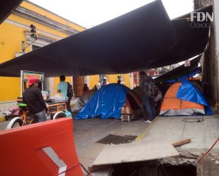 Plantón magisterial obstruye el tránsito en centro histórico de Oaxaca; estas son las calles cerradas