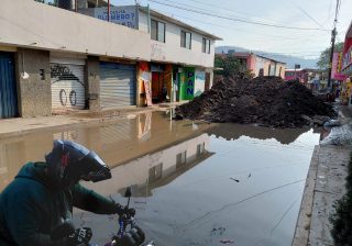 Obra inconclusa en Juventino Rosas pone en riesgo a habitantes de San Martín Mexicapam