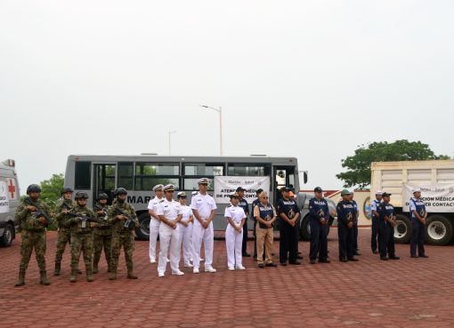 Marina da atención médica en lugares de difícil acceso en comunidades del Istmo