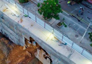 Preparan plan de evacuación por deslave en la construcción de Parque Oaxaca