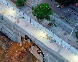 Preparan plan de evacuación por deslave en la construcción de Parque Oaxaca