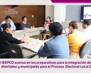 Avanzan en los preparativos para la integración de consejos distritales y municipales para el proceso electoral local 2026-2027 en Oaxaca