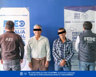 Arrestan a síndico y regidor por presunta violencia política contra la edil de Santiago Choápam
