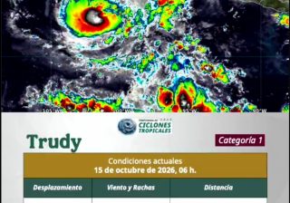 Se prevén lluvias intensas en Oaxaca por huracán Trudy